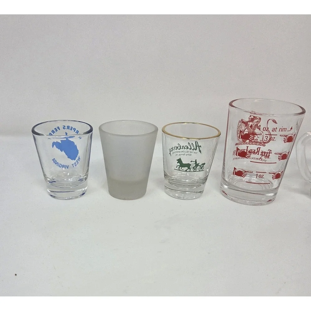 Vintage Souvenir Shot Glass & Mug Lot of 8 PA Bars Attractions Barware